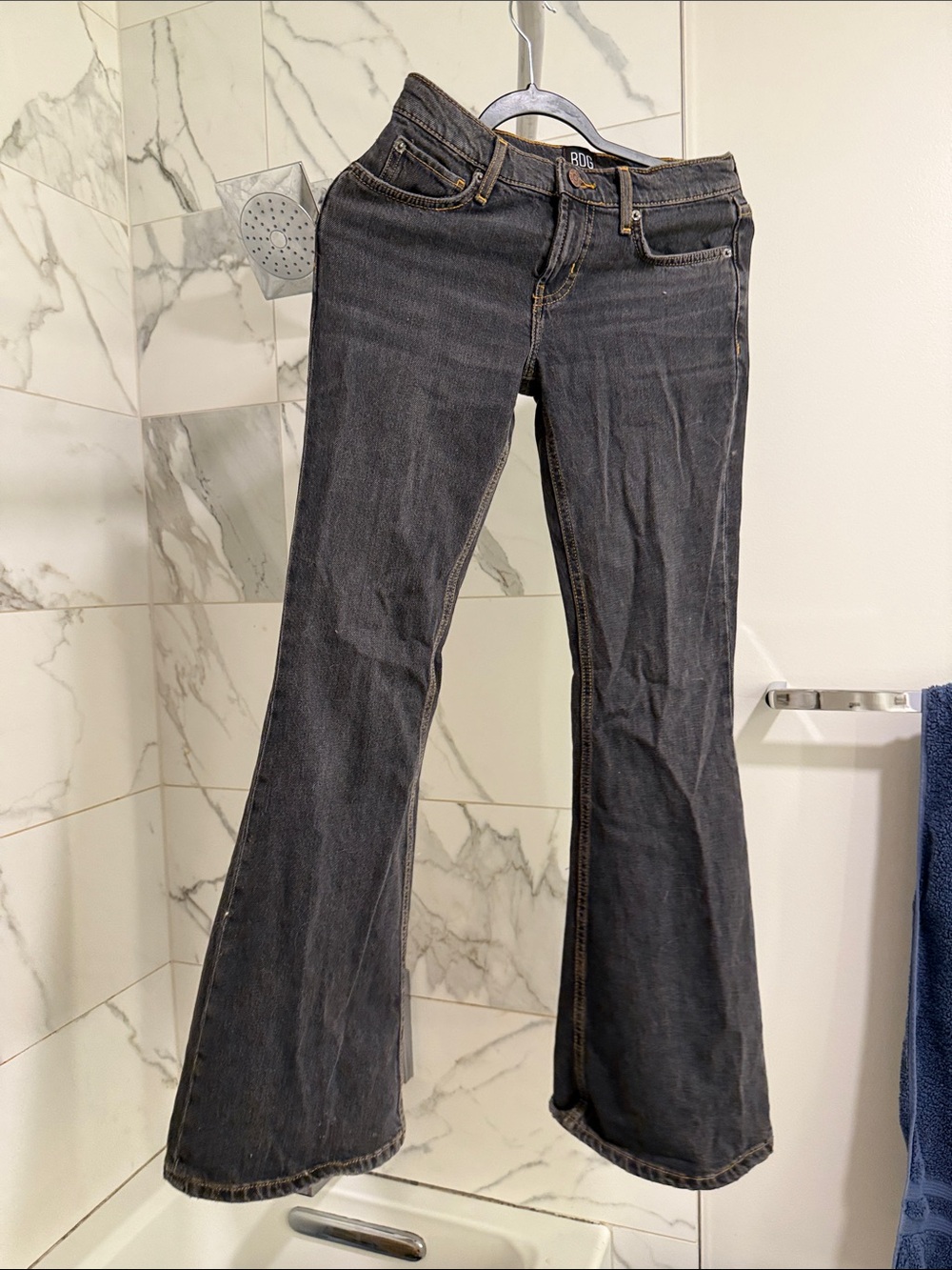 BDG Dark Gray Flare low waist jeans